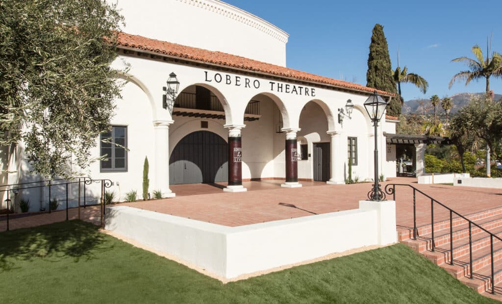 Lobero Theatre exterior during the day