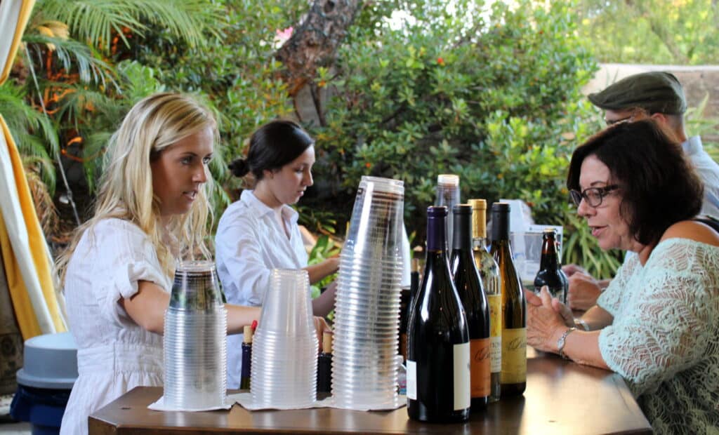 Bar service at the Lobero Courtyard