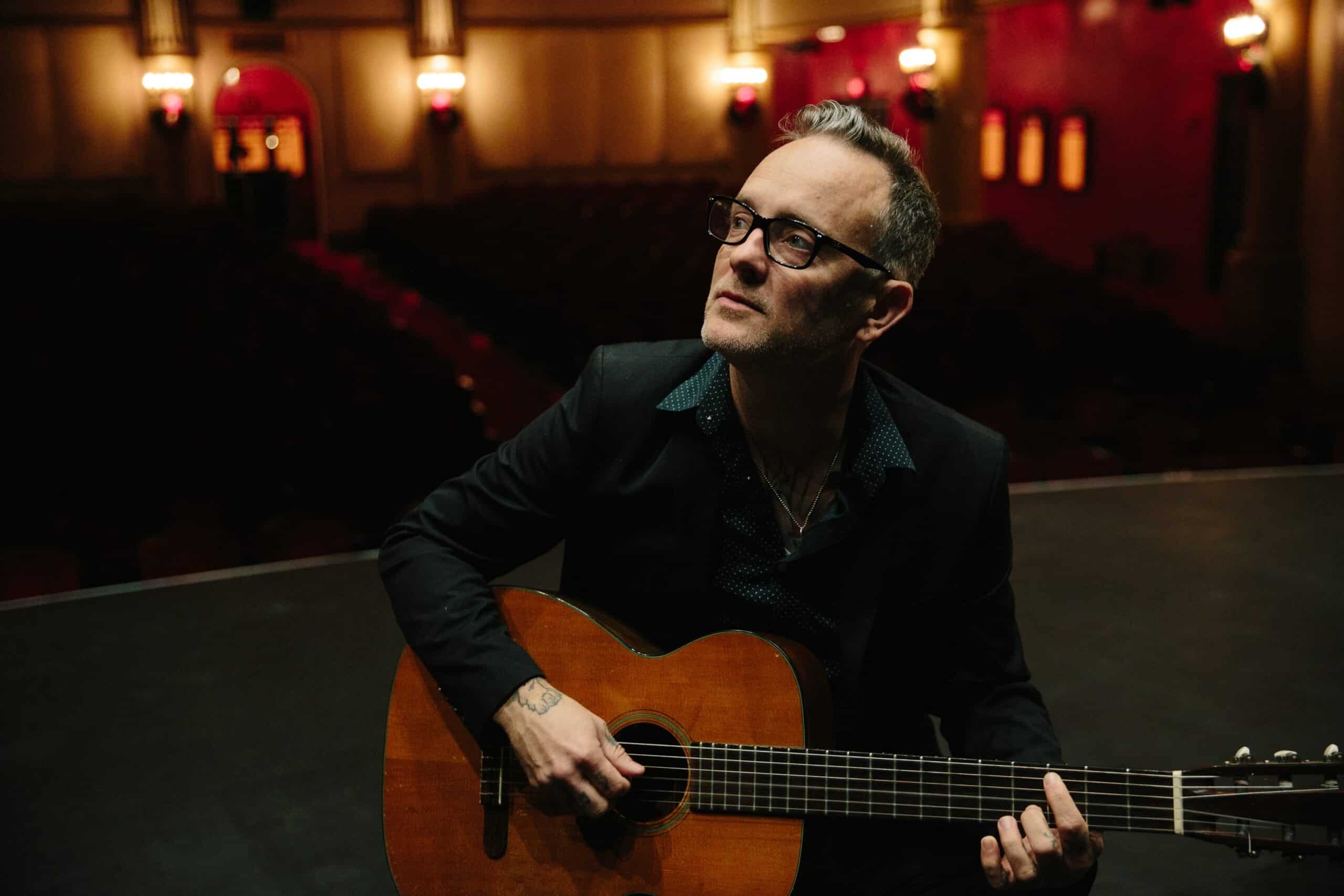 Dave Hause on stage at the Lobero Theatre